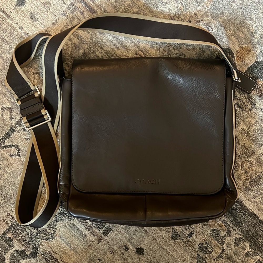 Coach Messenger Bag Men’s Leather Crossbody NWOT